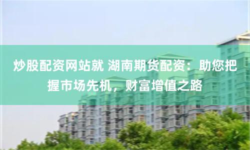 炒股配資網(wǎng)站就 湖南期貨配資：助您把握市場先機，財富增值之路